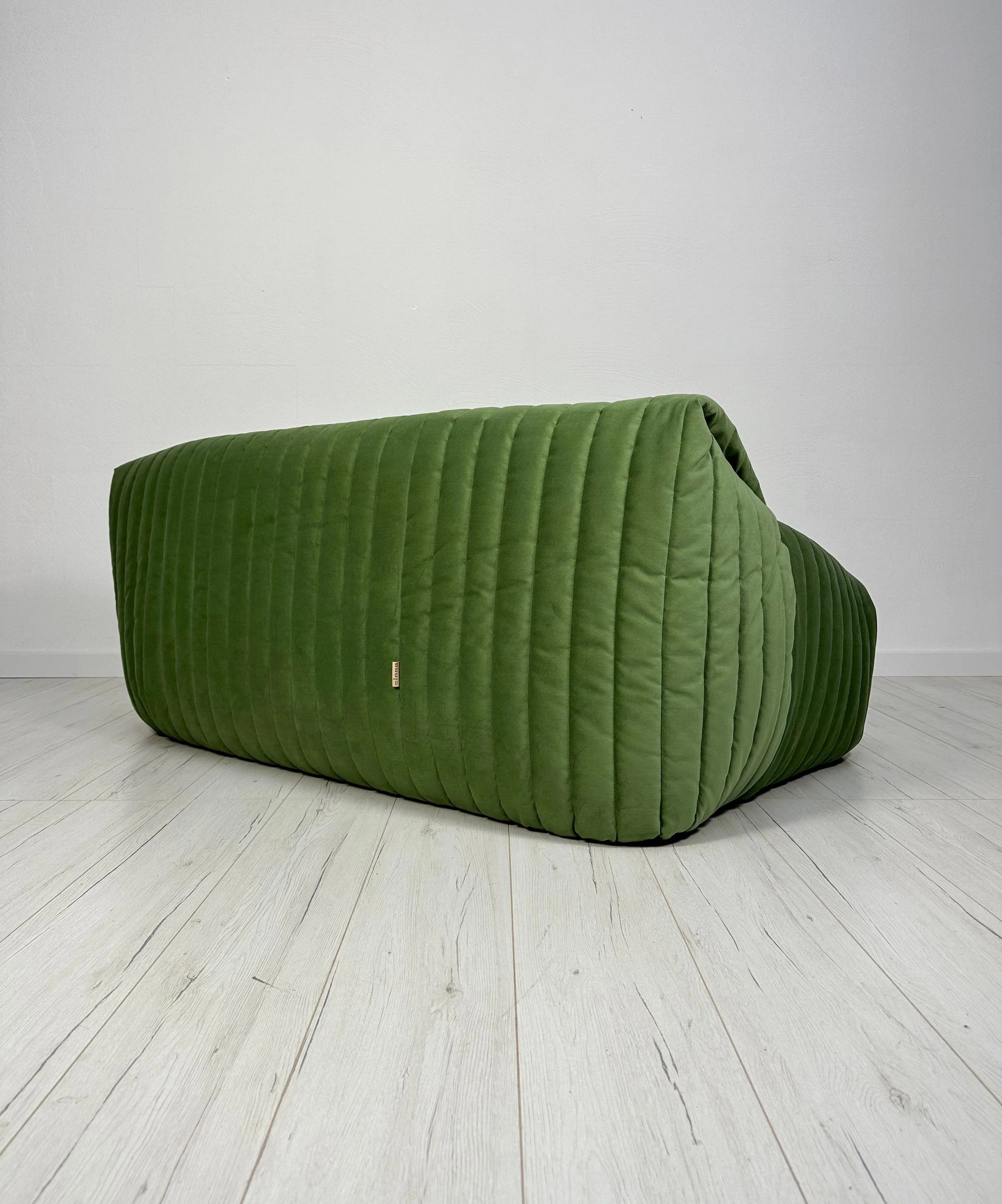 Sandra_Two-Seater_Sofa_by_Annie_Hiéronimus_for_Cinna,_Green_Velvet,_French_Design,_1970s