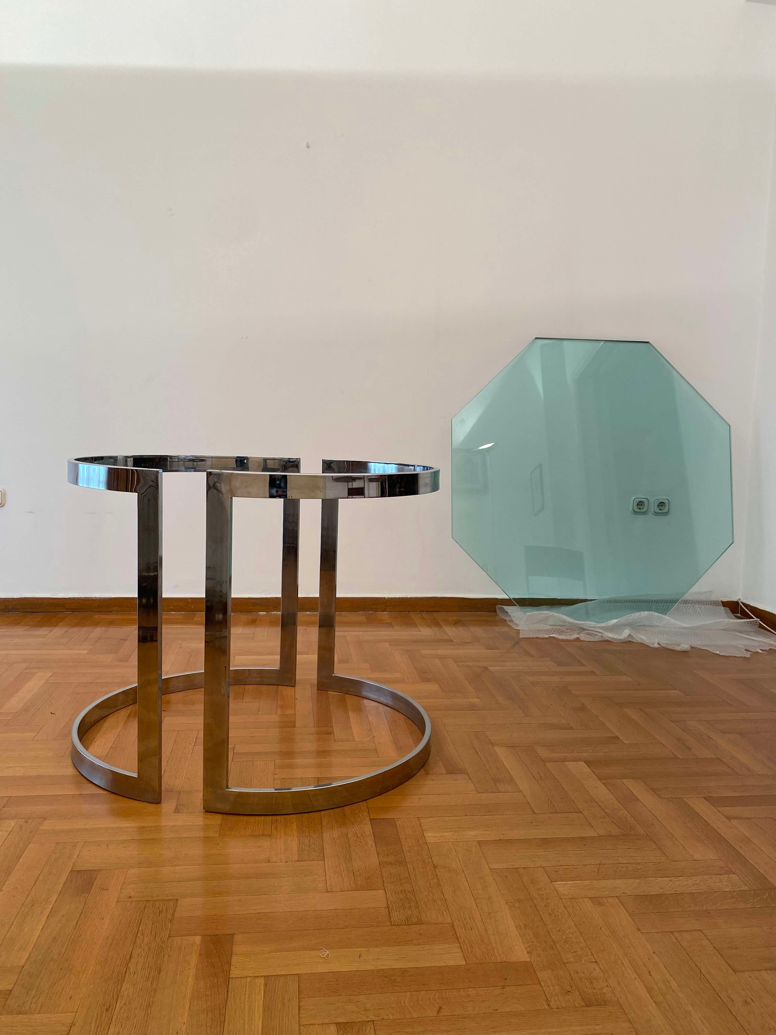 Italian_Chrome_and_Glass_Dining_Table_by_Vittorio_Introini_for_Saporiti_Italia,_1970s