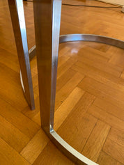 Italian_Chrome_and_Glass_Dining_Table_by_Vittorio_Introini_for_Saporiti_Italia,_1970s