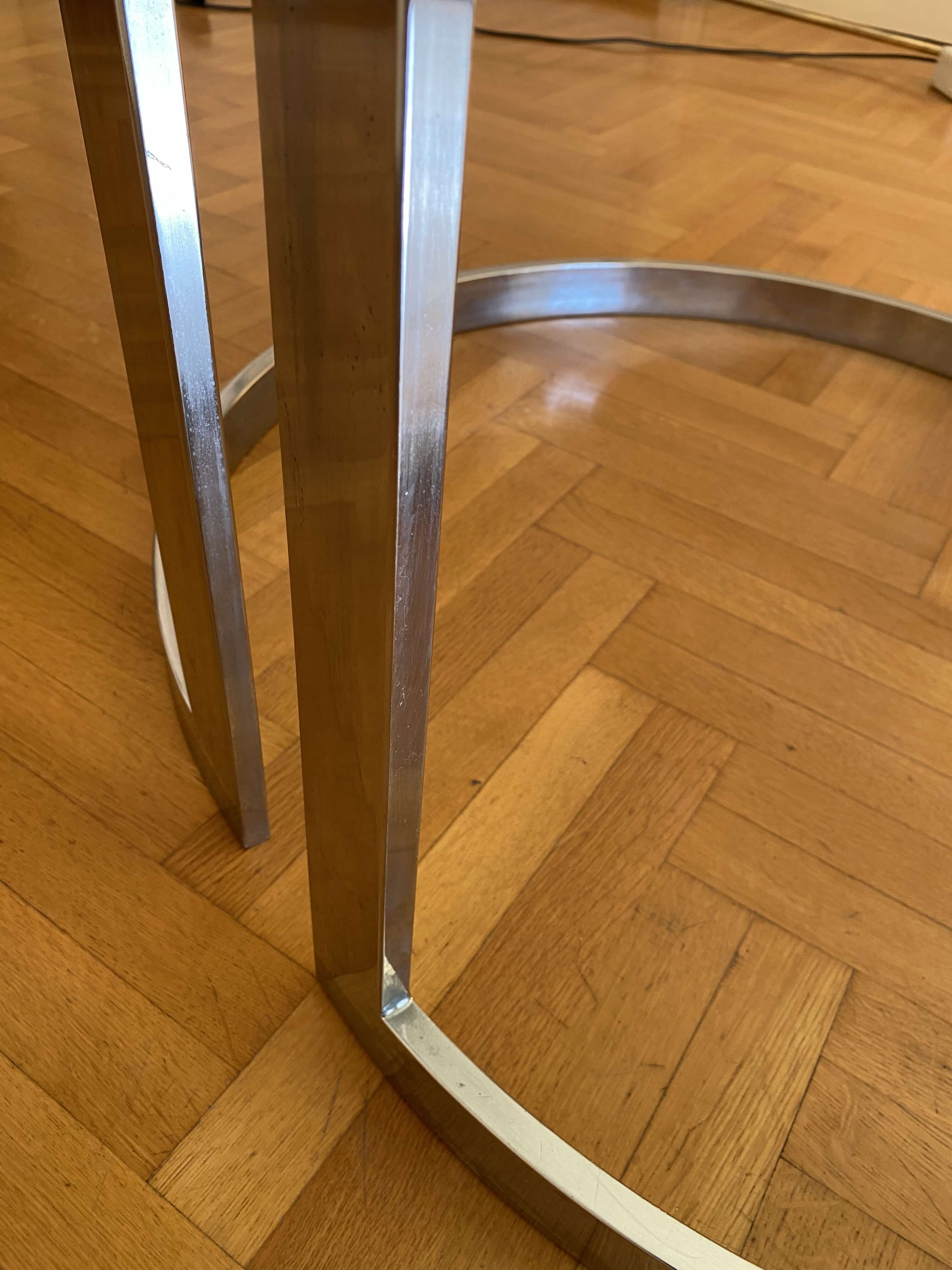 Italian_Chrome_and_Glass_Dining_Table_by_Vittorio_Introini_for_Saporiti_Italia,_1970s