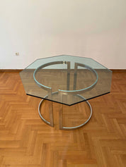 Italian_Chrome_and_Glass_Dining_Table_by_Vittorio_Introini_for_Saporiti_Italia,_1970s