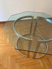 Italian_Chrome_and_Glass_Dining_Table_by_Vittorio_Introini_for_Saporiti_Italia,_1970s