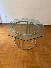 Italian_Chrome_and_Glass_Dining_Table_by_Vittorio_Introini_for_Saporiti_Italia,_1970s