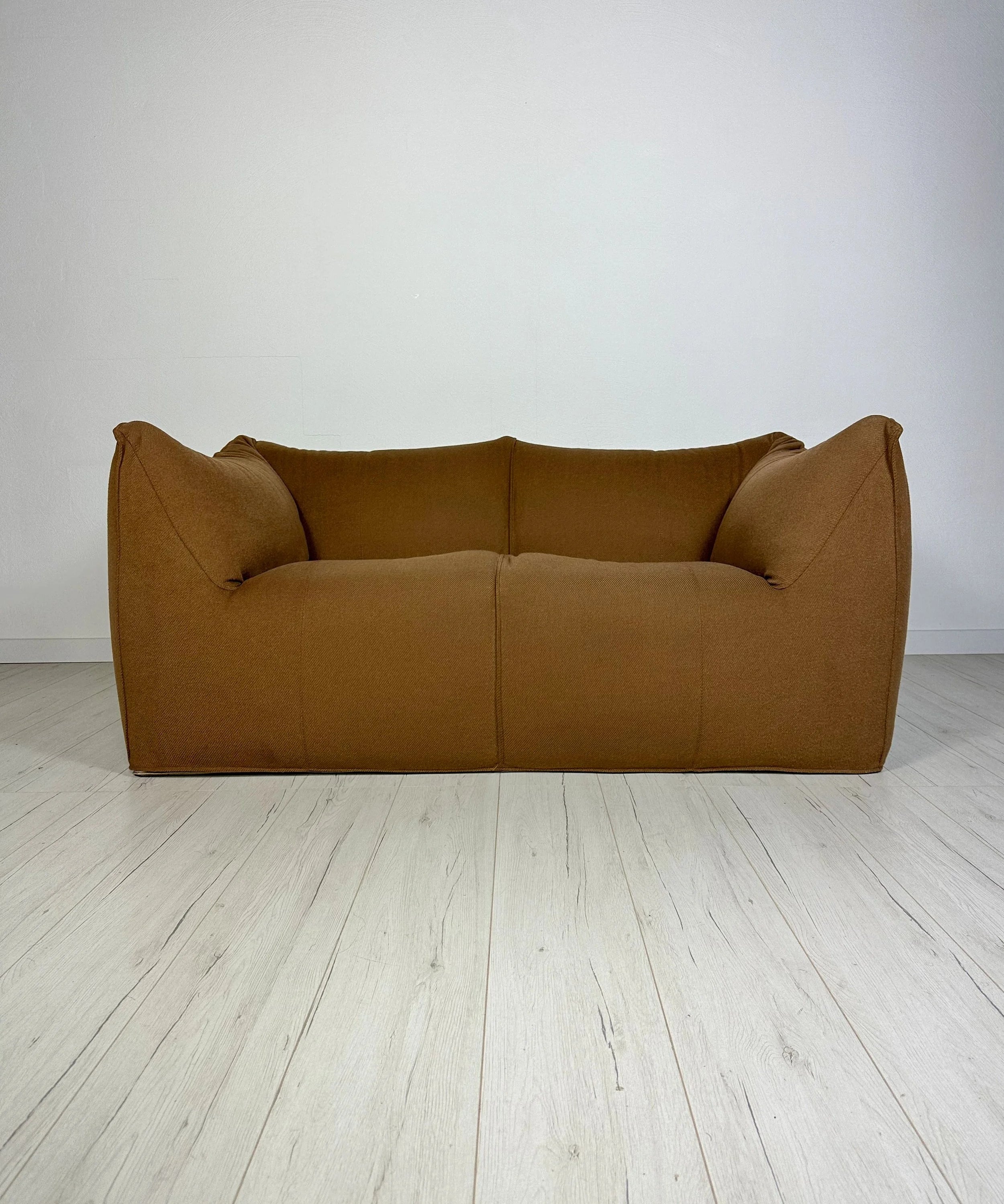 Le_Bambole_Two-Seater_Sofa_by_Mario_Bellini_for_B&B_Italia,_Orange-Brown_Wool_Upholstery,_Italy,_1980s