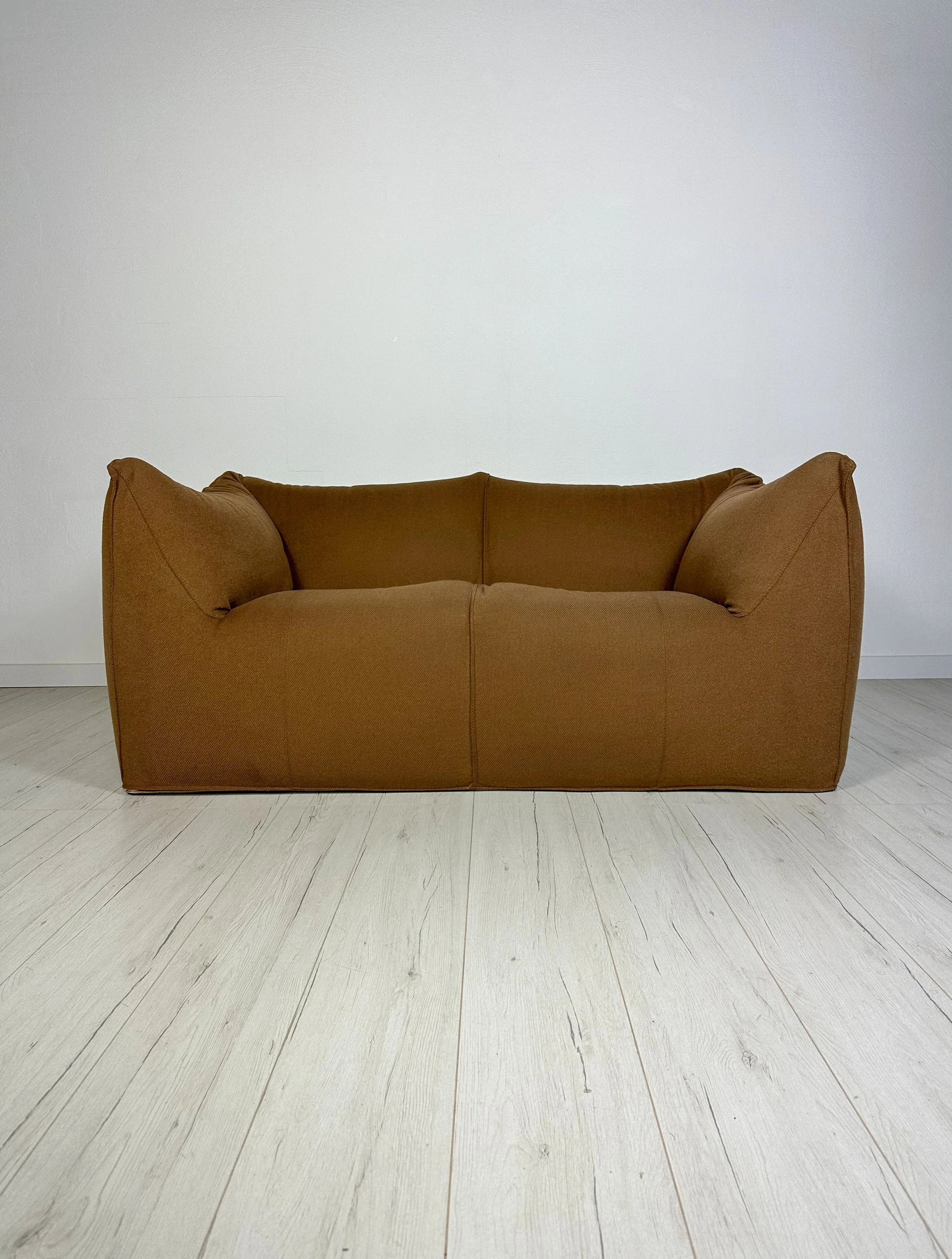 Le_Bambole_Two-Seater_Sofa_by_Mario_Bellini_for_B&B_Italia,_Orange-Brown_Wool_Upholstery,_Italy,_1980s