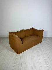 Le_Bambole_Two-Seater_Sofa_by_Mario_Bellini_for_B&B_Italia,_Orange-Brown_Wool_Upholstery,_Italy,_1980s