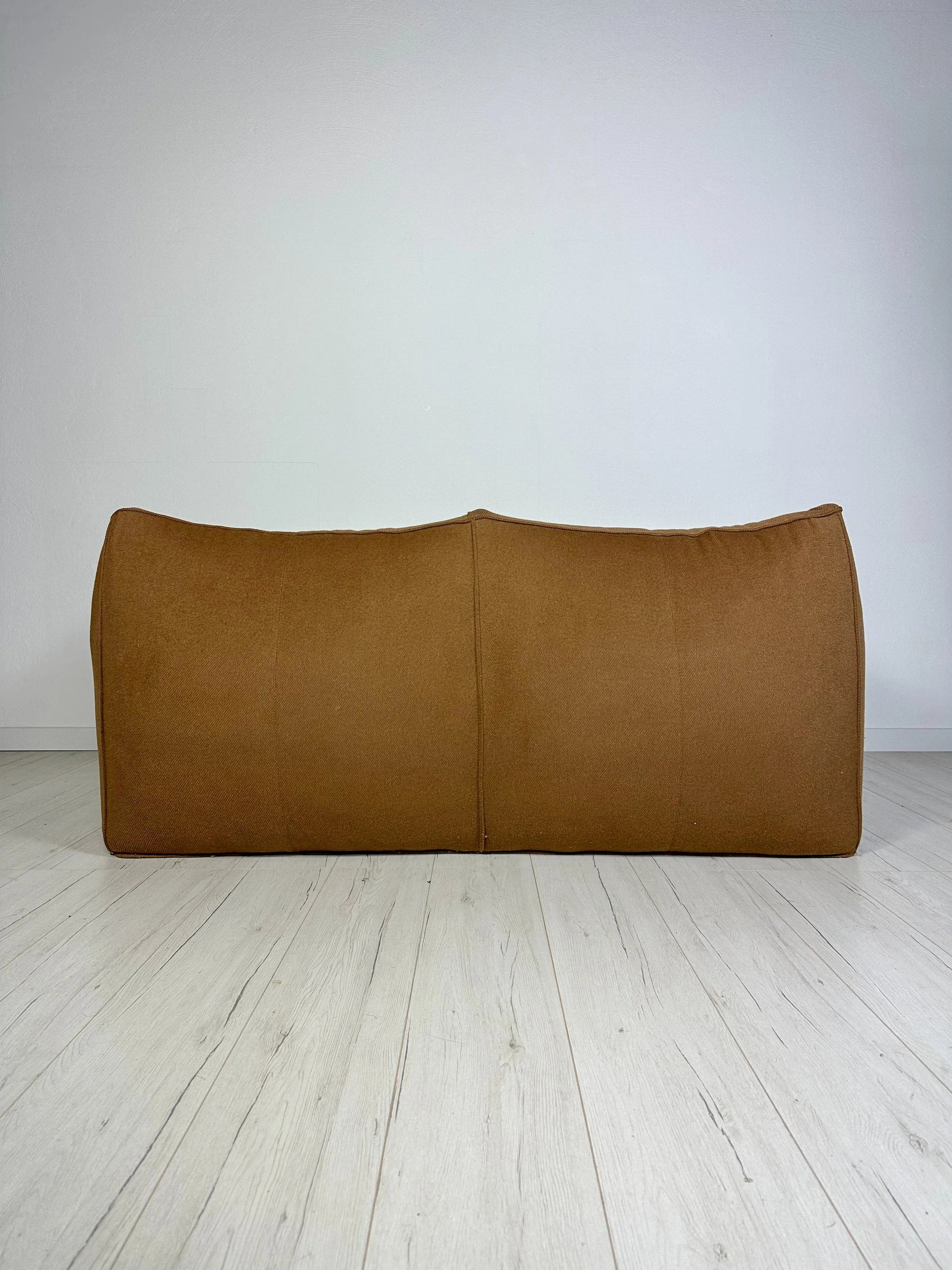 Le_Bambole_Two-Seater_Sofa_by_Mario_Bellini_for_B&B_Italia,_Orange-Brown_Wool_Upholstery,_Italy,_1980s