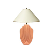 Salmon_Ceramic_Table_Lamp_with_Shell_Texture,_USA_1980s