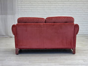 Scandinavian_Pink_Velour_2-Seater_Sofa_with_Beech_Legs,_Denmark_or_Sweden,_1980s