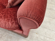 Scandinavian_Pink_Velour_2-Seater_Sofa_with_Beech_Legs,_Denmark_or_Sweden,_1980s