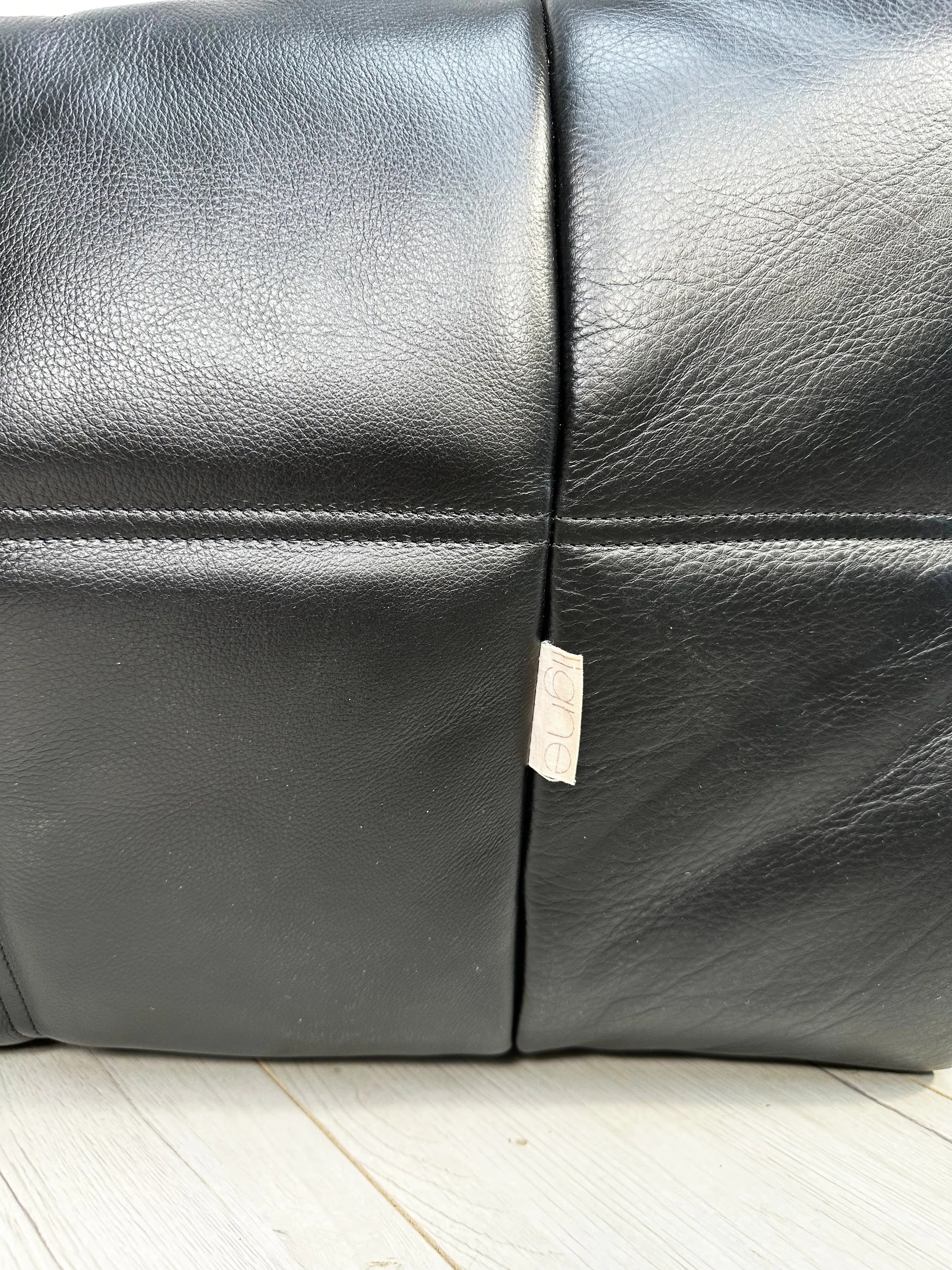 Kashima_Lounge_Chair_and_Rare_XL_Ottoman_by_Michel_Ducaroy_for_Ligne_Roset,_Black_Leather,_France,_1981