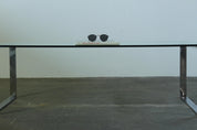 Danish_Modern_Glass_and_Chrome_Coffee_Table_with_Sled_Base,_1990s