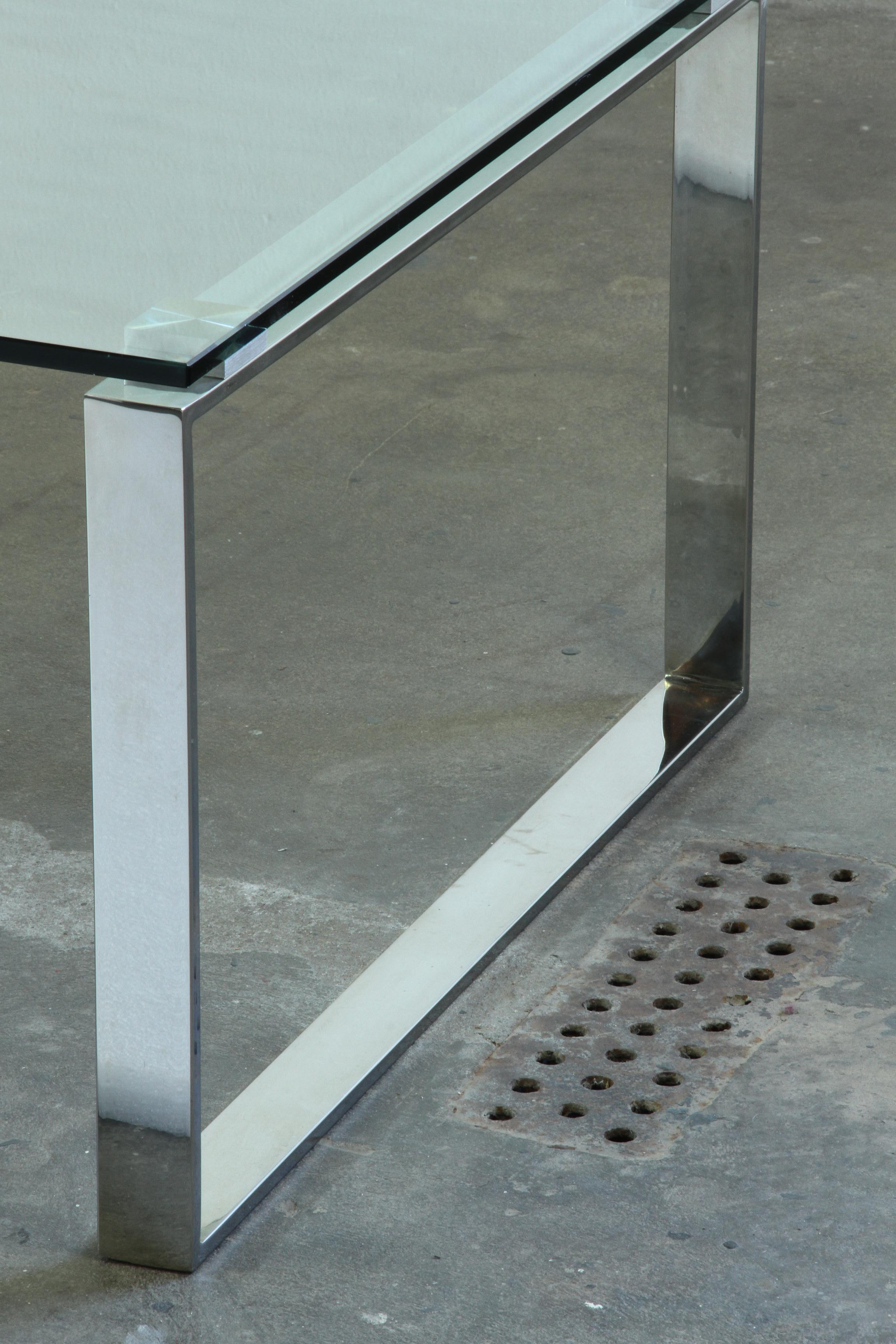 Danish_Modern_Glass_and_Chrome_Coffee_Table_with_Sled_Base,_1990s