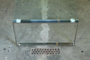 Danish_Modern_Glass_and_Chrome_Coffee_Table_with_Sled_Base,_1990s