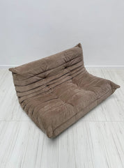 Togo_2-Seater_Sofa_by_Michel_Ducaroy_for_Ligne_Roset,_Original_Taupe_Alcantara,_France,_1995