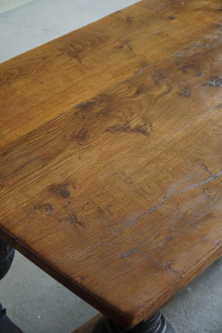 19th_Century_Antique_Baroque_Dining_/_Desk_Table_in_Oak,_Danish_Cabinetmaker