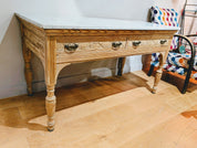 19th_Century_Marble_Top_Pitch_Pine_Console_Table_by_John_Reid_&_Sons