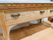 19th_Century_Marble_Top_Pitch_Pine_Console_Table_by_John_Reid_&_Sons