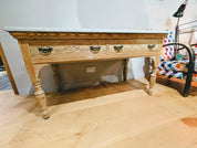 19th_Century_Marble_Top_Pitch_Pine_Console_Table_by_John_Reid_&_Sons