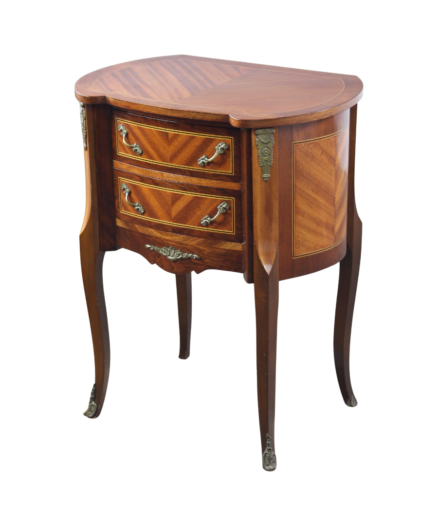 20th-Century_Louis_XV_Style_Marquetry_Side_Table_with_Bronze_Mounts_and_Cabriole_Legs