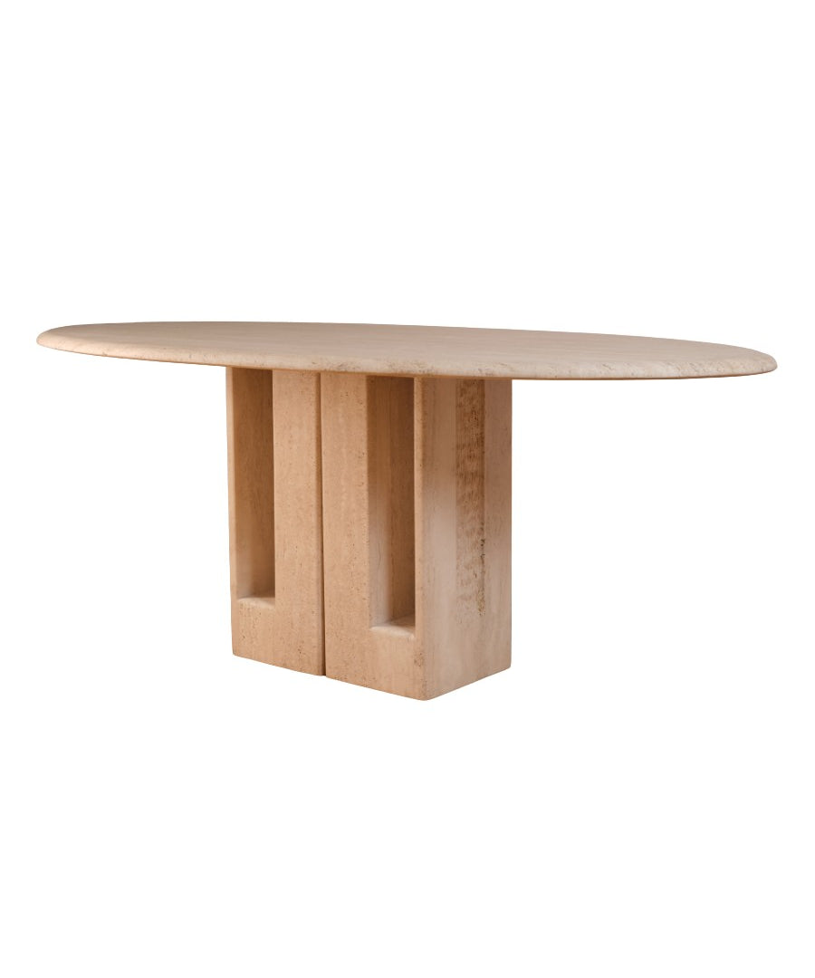 20th_Century_Travertine_Dining_Table_by_Claude_Berraldacci,_France
