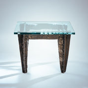 Set_of_2_Brutalist_Steel_Side_Tables_with_Etched_Glass_Safari_Motifs,_Unique_Art_Tables,_1970s