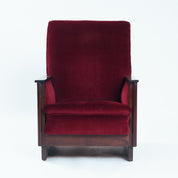 Set_of_2_Amsterdam_School_Ebony_Armchairs_in_Deep_Red_Upholstery