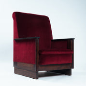 Set_of_2_Amsterdam_School_Ebony_Armchairs_in_Deep_Red_Upholstery