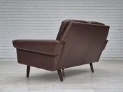 2-Seater_Sofa,_Original_Brown_Leather_&_Beech_Wood,_1970s_Denmark