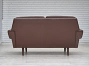 2-Seater_Sofa,_Original_Brown_Leather_&_Beech_Wood,_1970s_Denmark