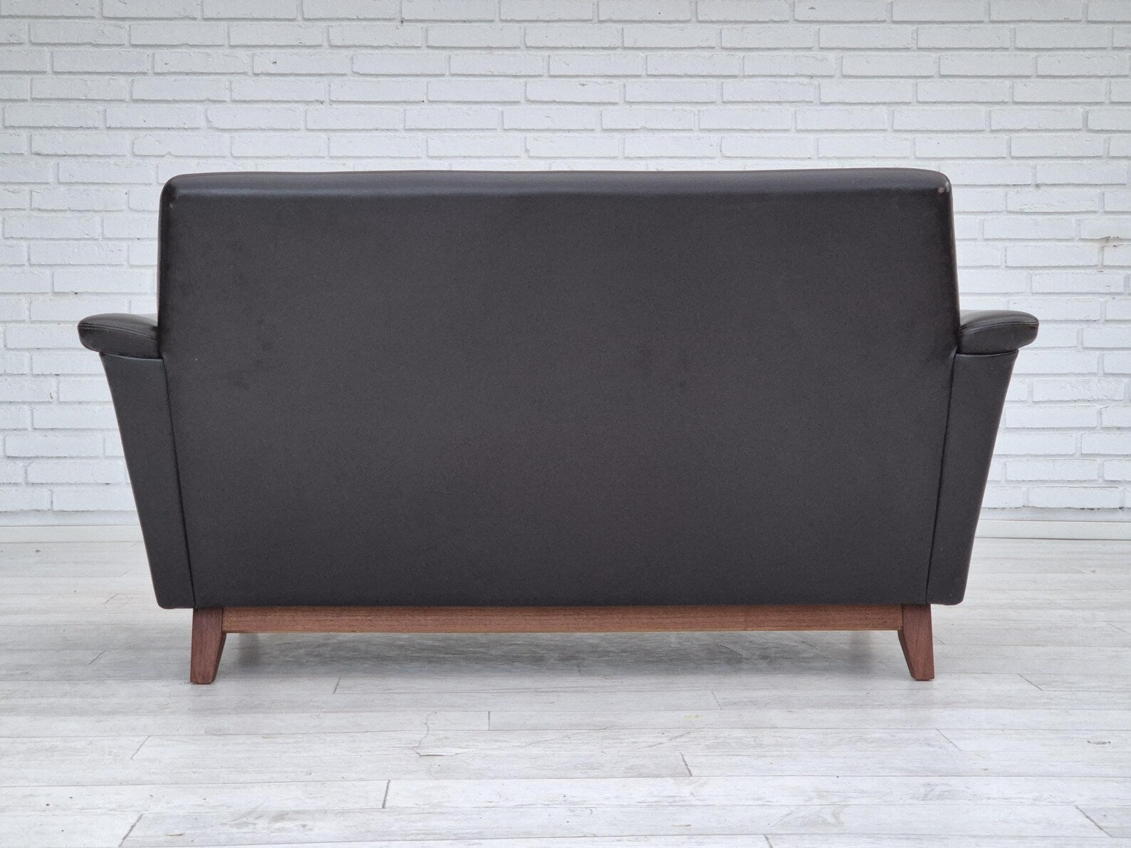 2-Seater_Sofa,_Upholstered_Seating_&_Wood_Base,_1970s_Denmark