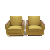 Set_of_2_Mid_Century_Armchairs_with_Leather_Armrests_and_Castors,_1950s–1960s