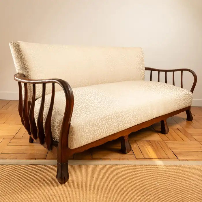 3-Seat_Sofa_by_Ernesto_Valabrega,_Sculptural_Wood_Frame,_Italy_1940