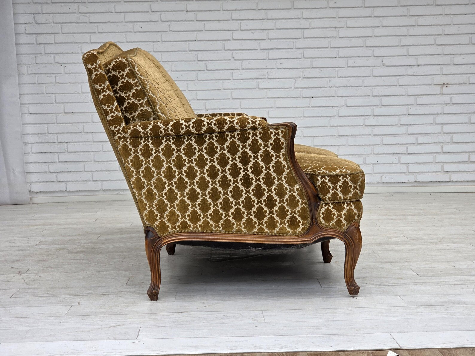 3-Seater_Sofa,_Ash_Wood_&_Velour_Upholstery,_1950s_Denmark