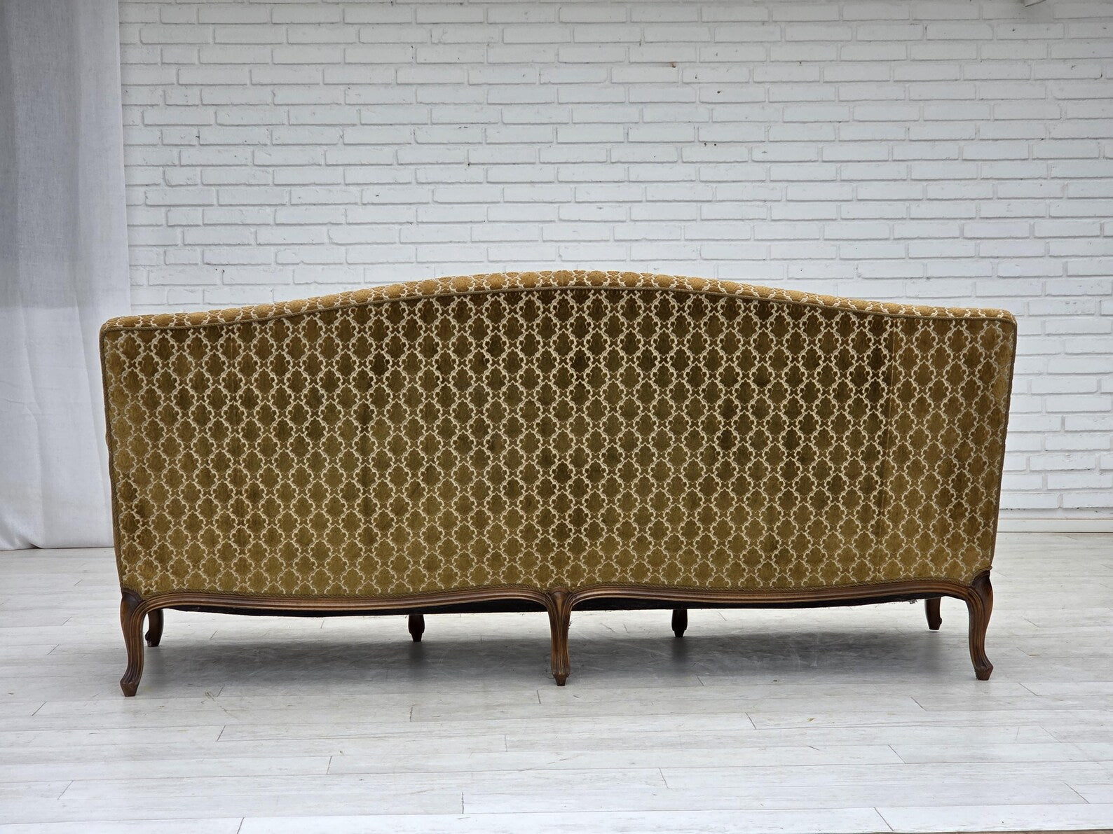 3-Seater_Sofa,_Ash_Wood_&_Velour_Upholstery,_1950s_Denmark