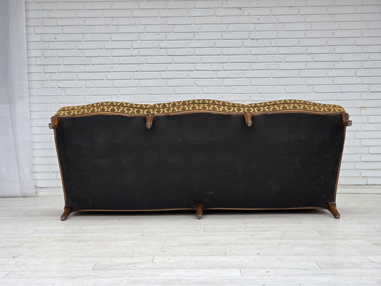3-Seater_Sofa,_Ash_Wood_&_Velour_Upholstery,_1950s_Denmark