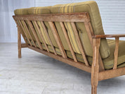 3-Seater_Sofa,_Oak_Frame_&_Wool_Upholstery,_1970s_Denmark