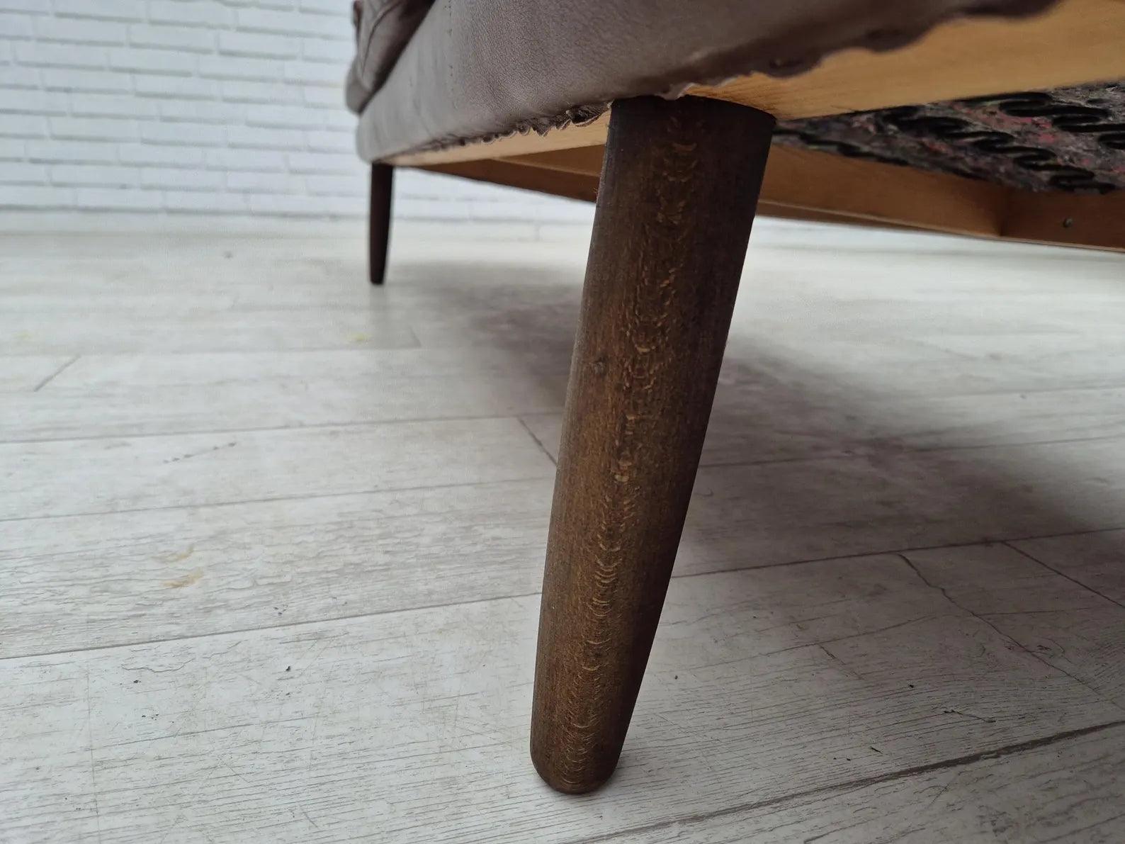 3-Seater_Sofa,_Original_Brown_Leather_&_Beech_Wood,_1970s_Denmark