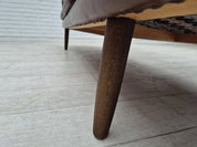 3-Seater_Sofa,_Original_Brown_Leather_&_Beech_Wood,_1970s_Denmark