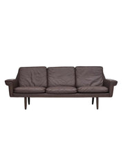 3-Seater_Sofa,_Original_Brown_Leather_&_Beech_Wood,_1970s_Denmark