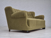 3-Seater_Sofa,_Original_Upholstery_&_Beech_Frame,_1960s_Denmark