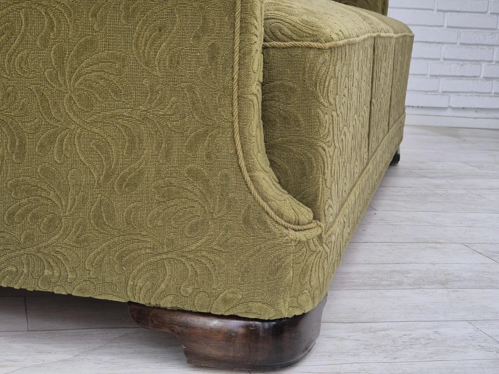 3-Seater_Sofa,_Original_Upholstery_&_Beech_Frame,_1960s_Denmark