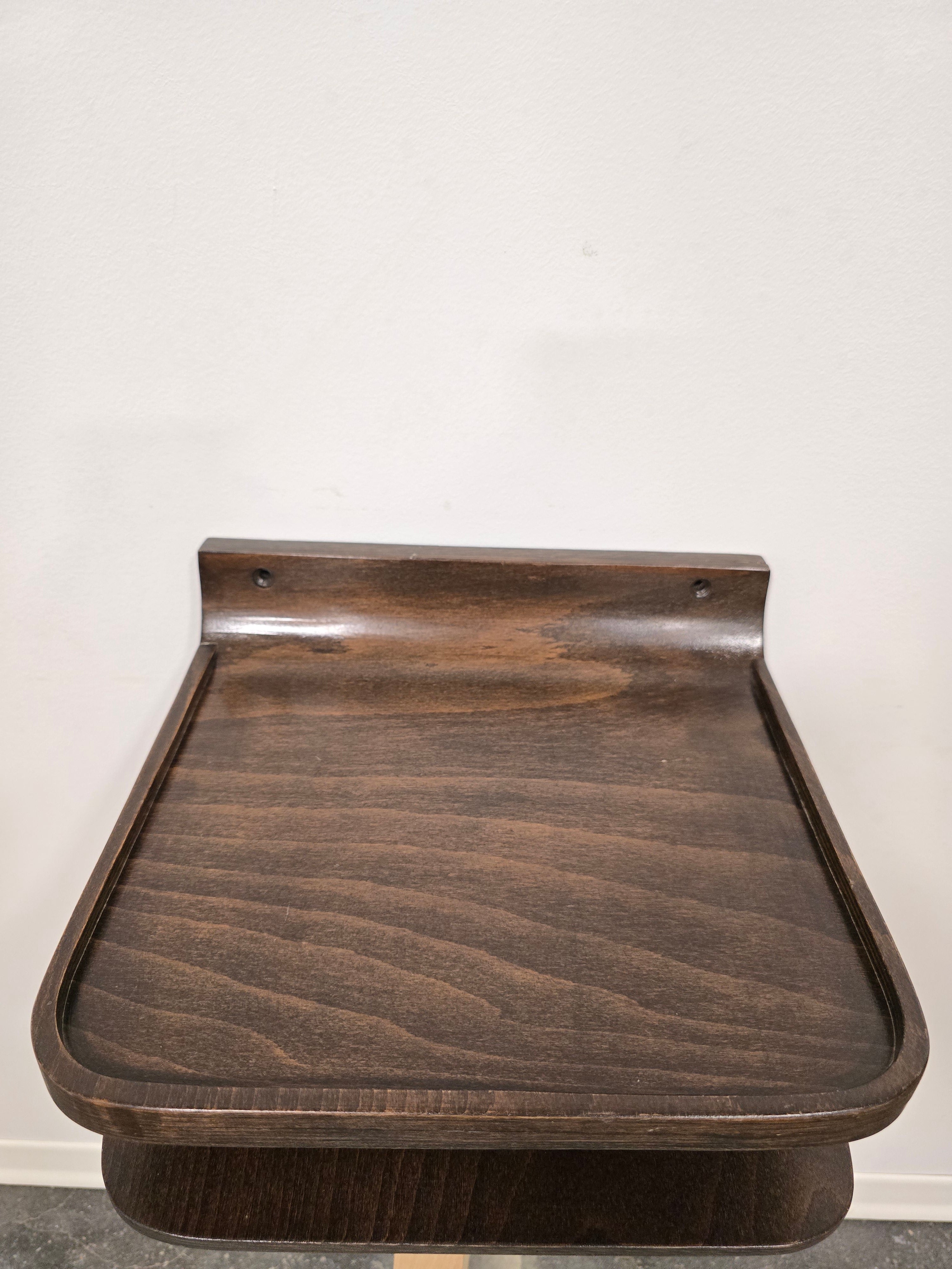 Vintage_Mid-Century_Modern_Floating_Wall_Shelf_in_Bentwood_Plywood_with_Two_Tiers,_1960s
