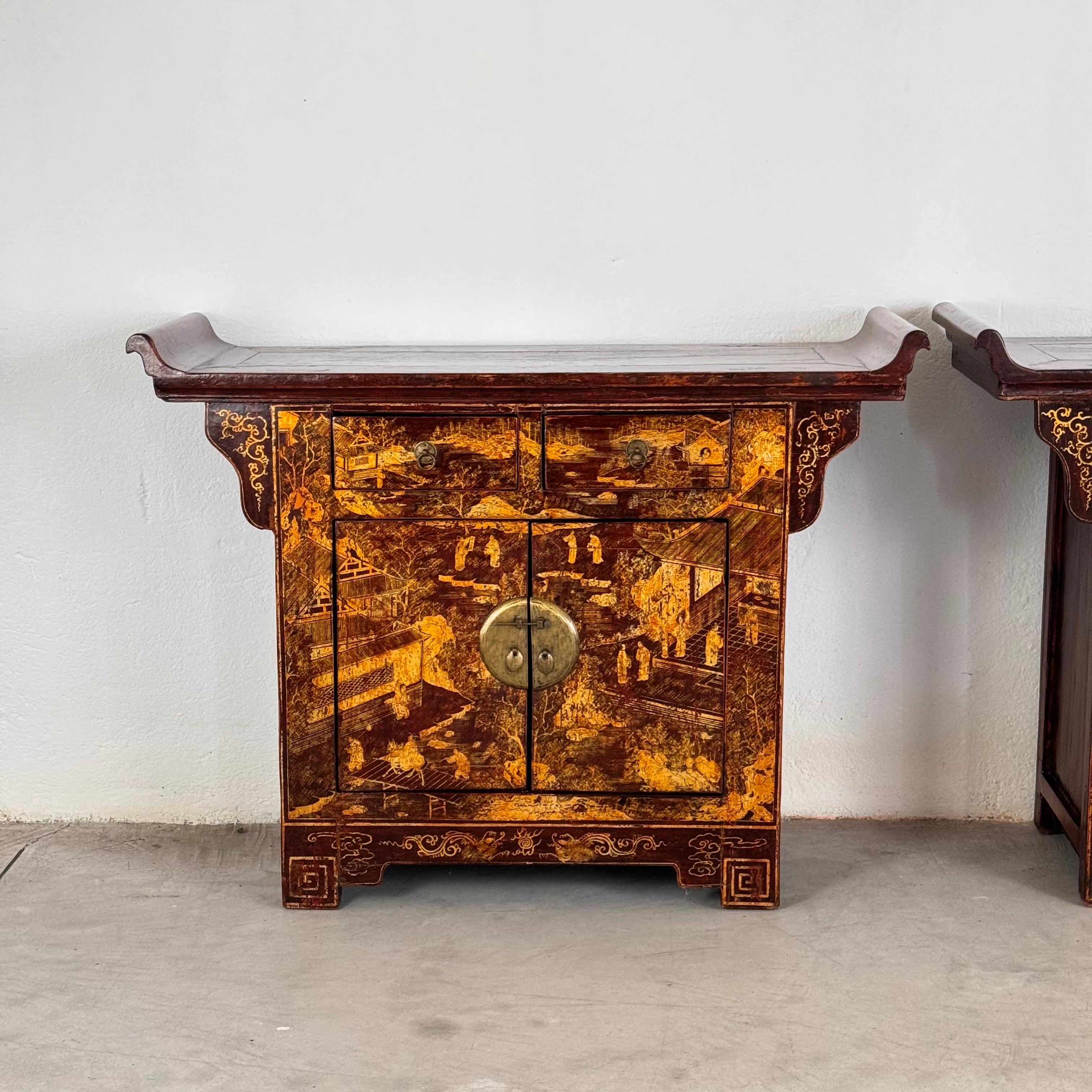 Set_of_2_Qing_Dynasty_Lacquered_Wood_Sideboards,_Antique_Chinese_Furniture,_circa_1870–1880,_China