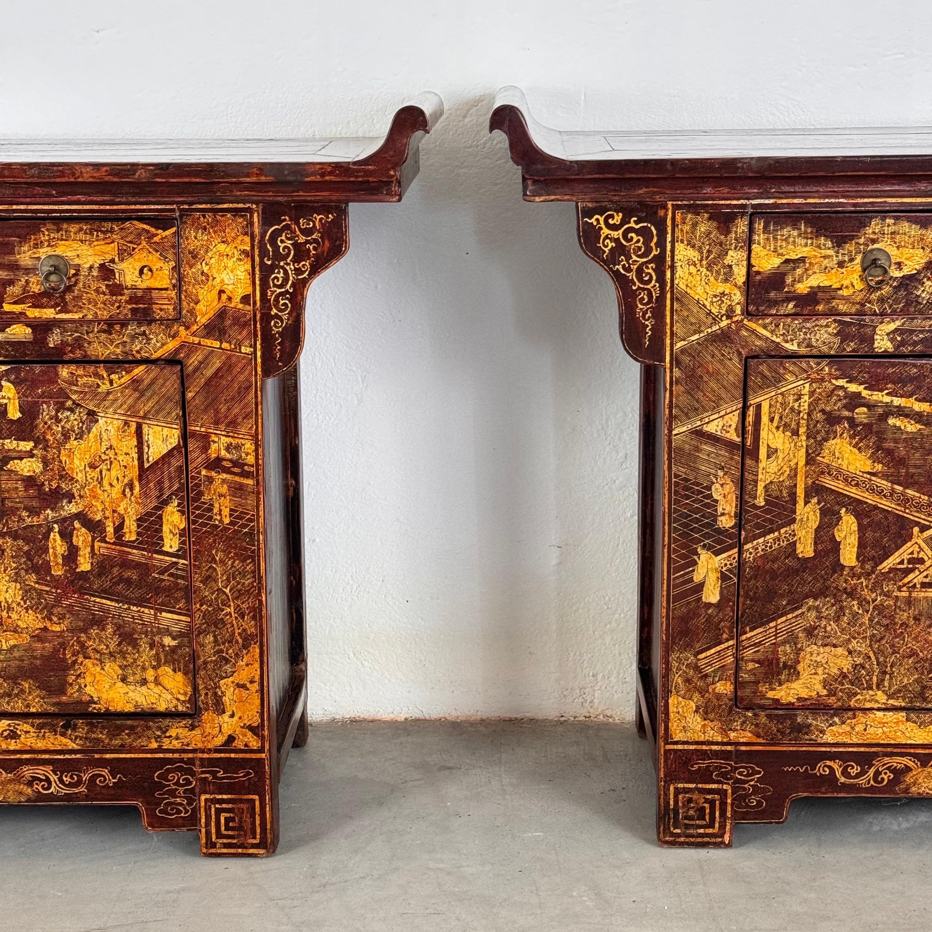Set_of_2_Qing_Dynasty_Lacquered_Wood_Sideboards,_Antique_Chinese_Furniture,_circa_1870–1880,_China