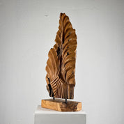 Abstract_Botanical_Sculpture_in_Natural_Ash_Wood,_Italy,_1960s