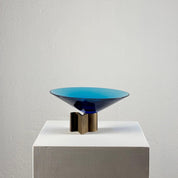 Fontana_Arte_Decorative_Bowl_in_Blue_Glass_and_Brass,_Italy,_1960s