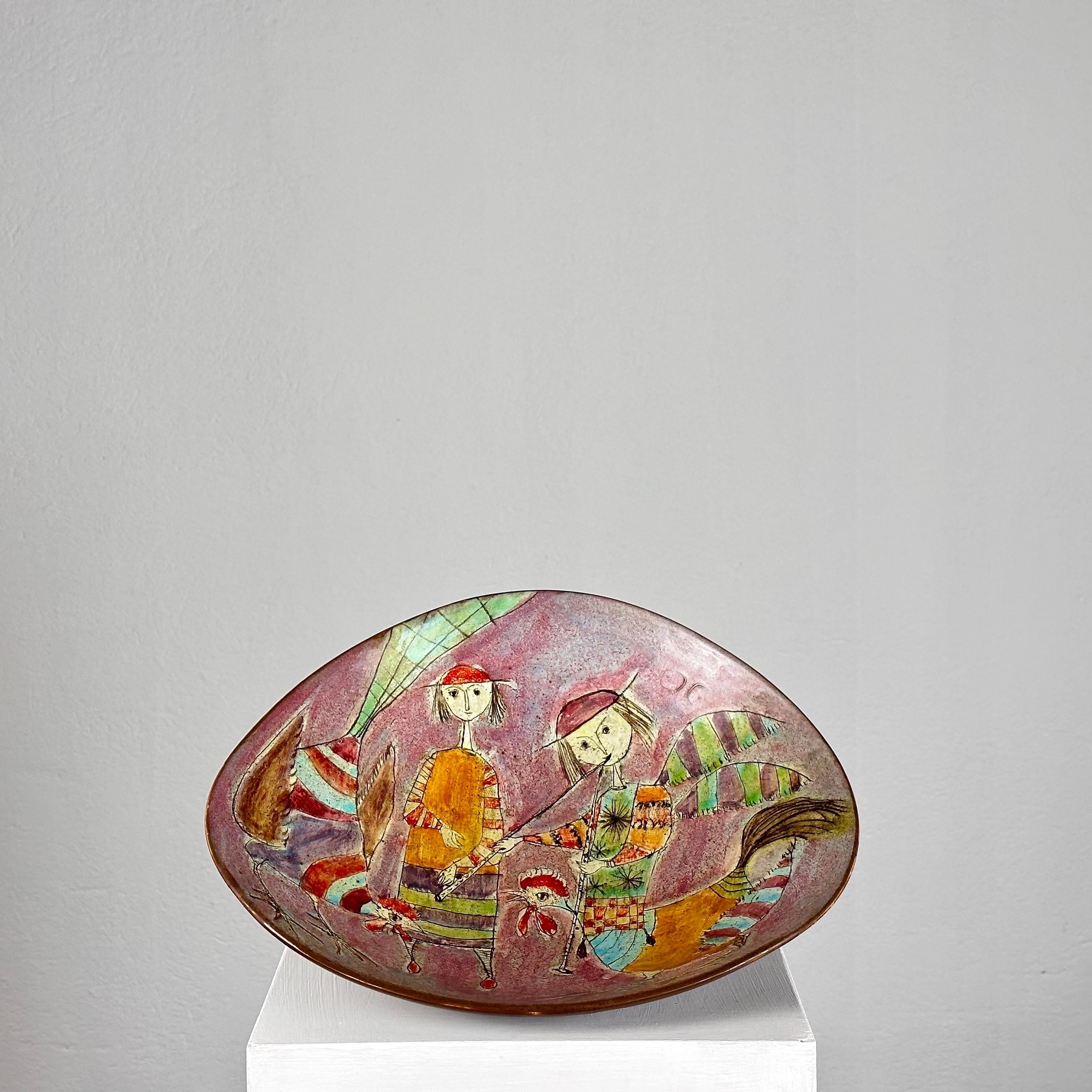 Hand-Painted_Ceramic_Decorative_Plate_by_Baratti_Pesaro,_Italy,_1970s