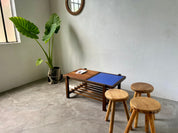 Modernist_Coffee_Table_in_Wood_and_Blue_Glass_in_the_Style_of_Gerrit_Rietveld,_1960s,_Europe