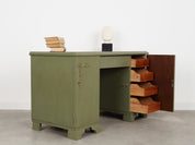 1960s_Danish_Vintage_Desk,_Green_Shabby_Chic_Finish,_Storage_Cabinets_and_Drawers